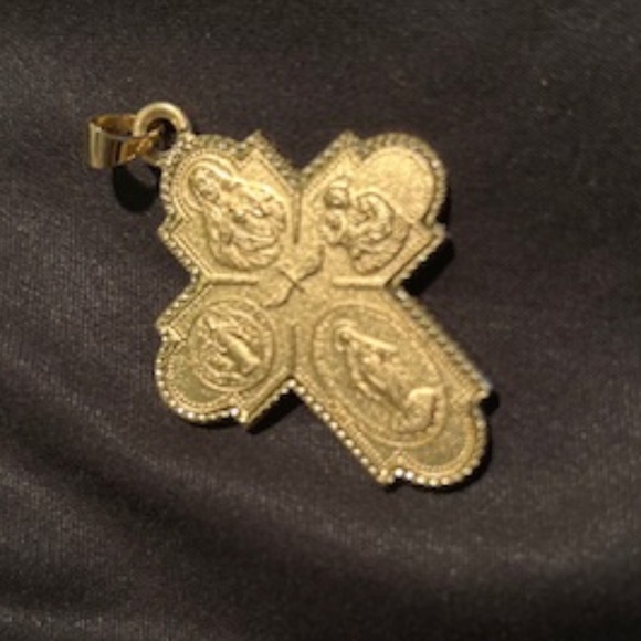 Bellezza Bronze Double-sided Diamond-cut Cross--NIB - Picture 15 of 15